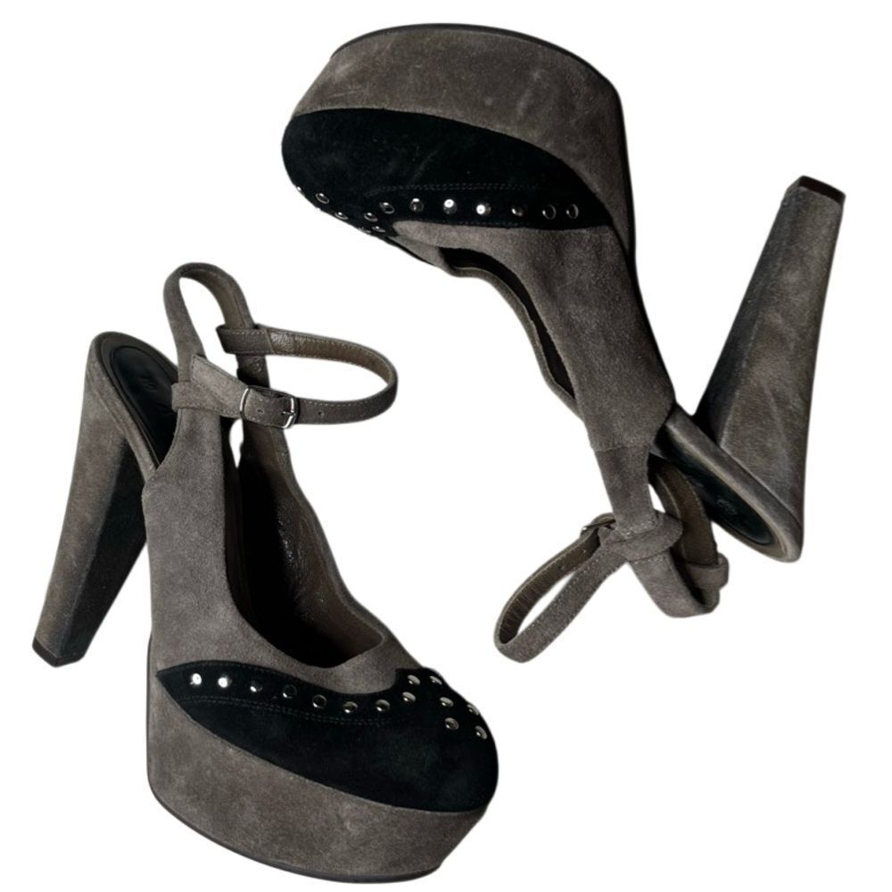 Marni Elegant Gray Platform Heels Size 8